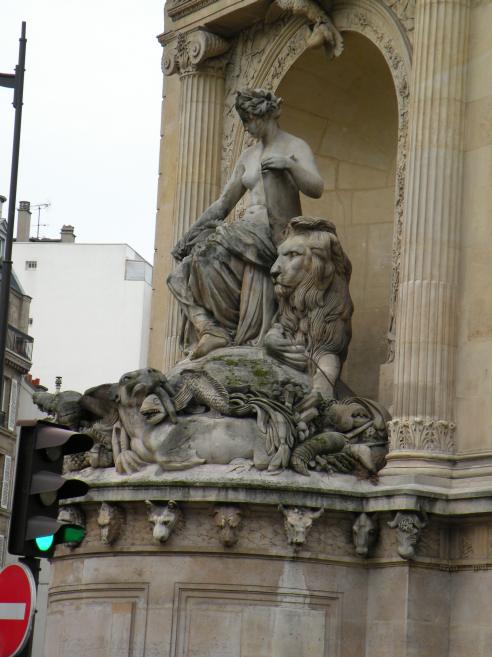  groupe sculpté avec animaux
